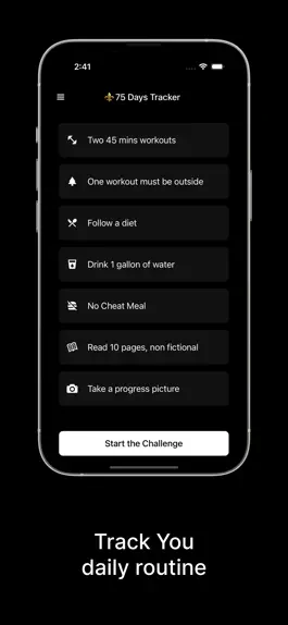 Game screenshot 75 days tracker apk