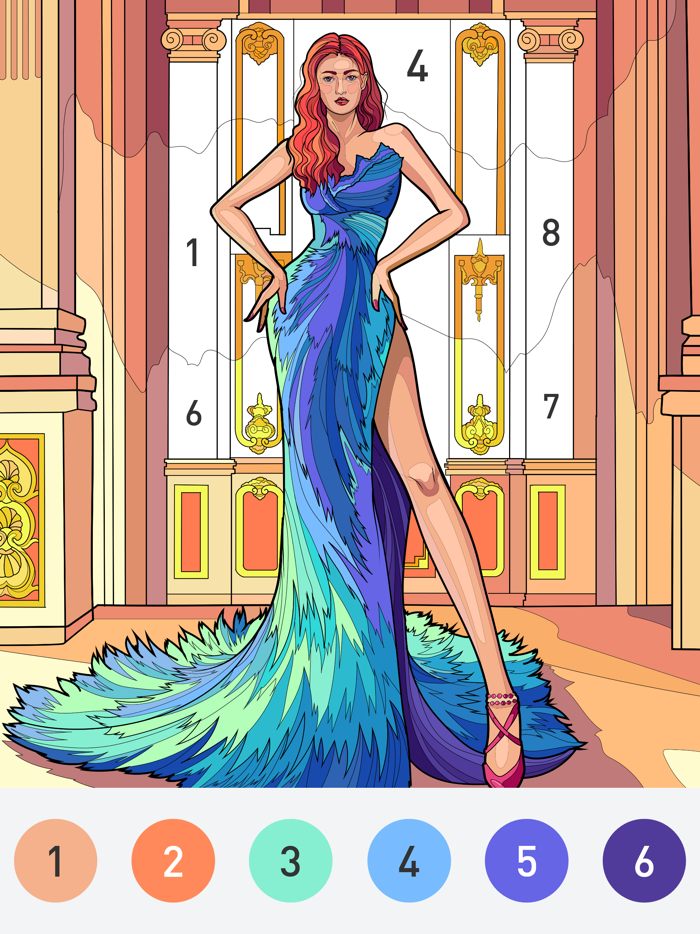 Lady Color - Paint by number