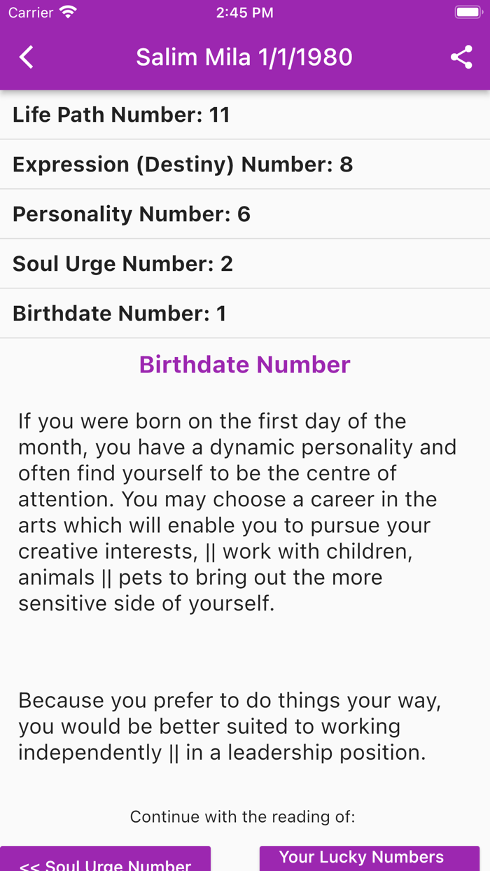 Numerology Calculator Online