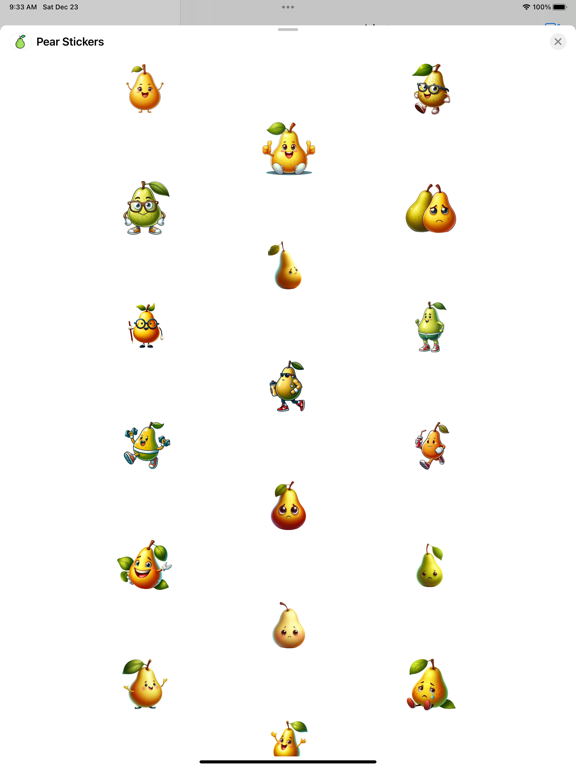 Screenshot #4 pour Pear Stickers