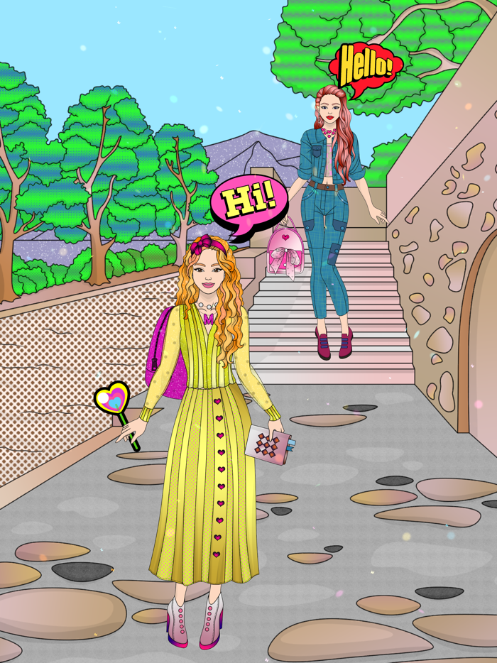 College Girl Coloring Dress Up