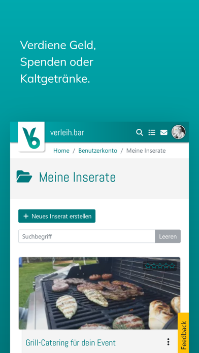 verleih.bar Screenshot
