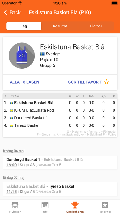 Eskilstuna Basket Cup Screenshot