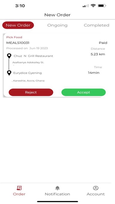 Vruumz Delivery Partners Screenshot