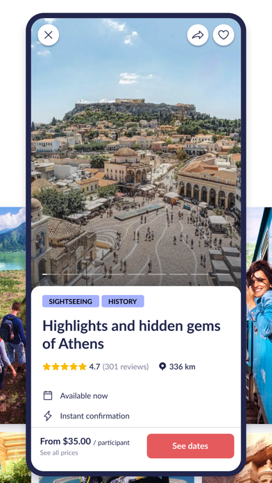 Upiria: Tours & Activities Screenshot