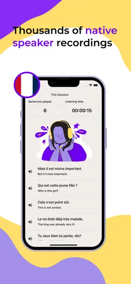 Game screenshot ListenUp French apk