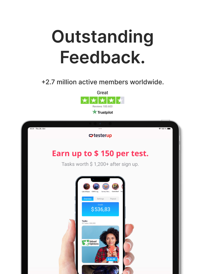 testerup - earn money