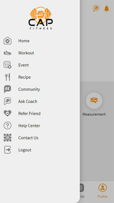 CAP Fitness Screenshot