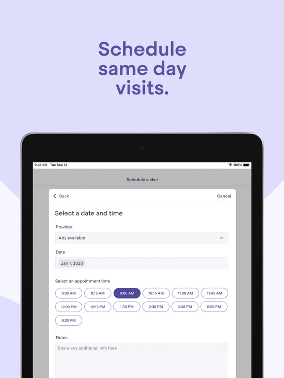 App screenshot