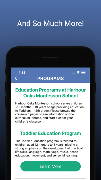 Harbour Oaks Montessori School Screenshot
