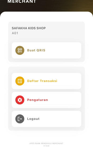 Qris Merchant Bank Bengkulu Screenshot