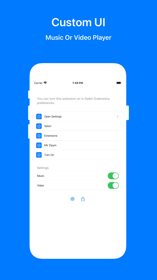 #3. MV Zipym Music Video Extension (iOS) 由: 北京伊码网络科技有限公司