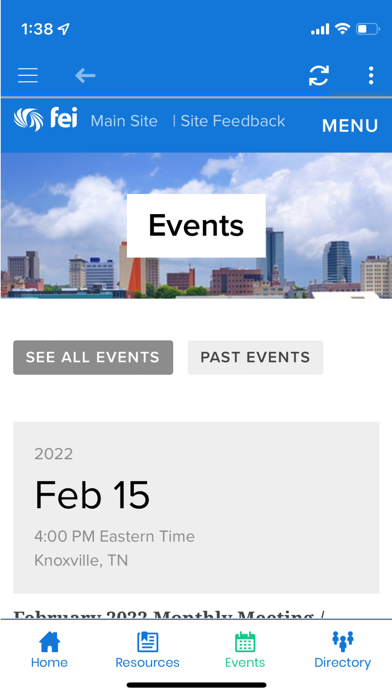 FEI Knoxville Directory Screenshot