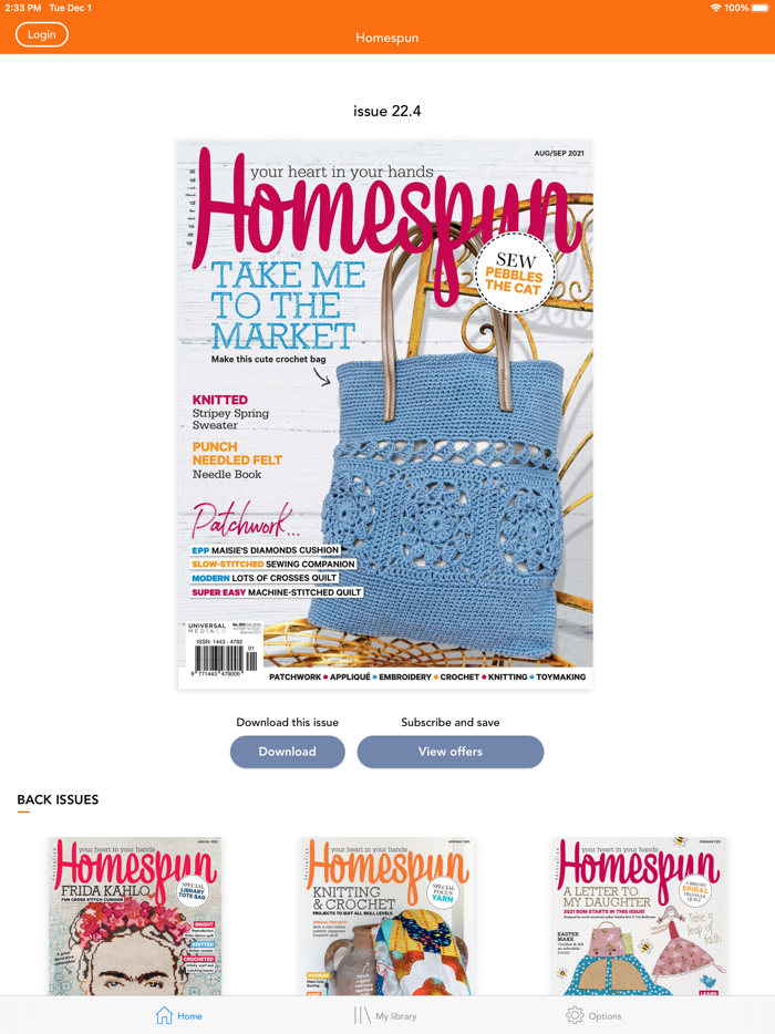 Australian Homespun Magazine