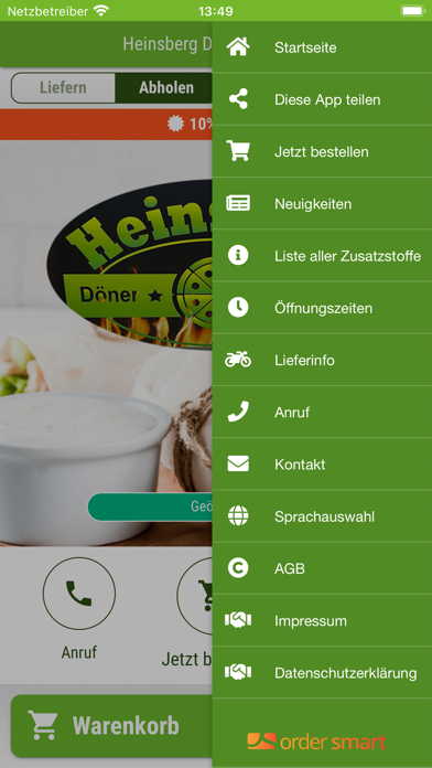 Heinsberg Döner Pizzeria Screenshot