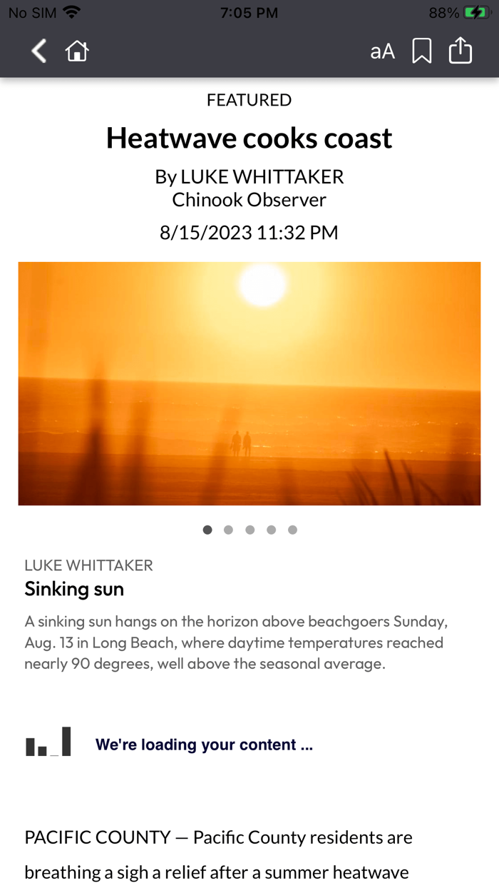 Chinook Observer News