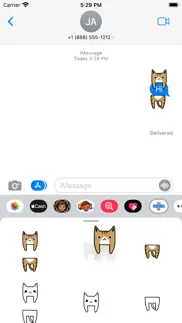 message hug hold cat sticker iphone screenshot 1