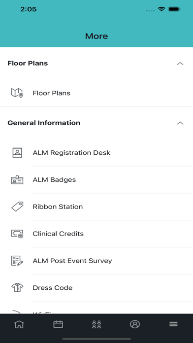 SCA Health Events Screenshot