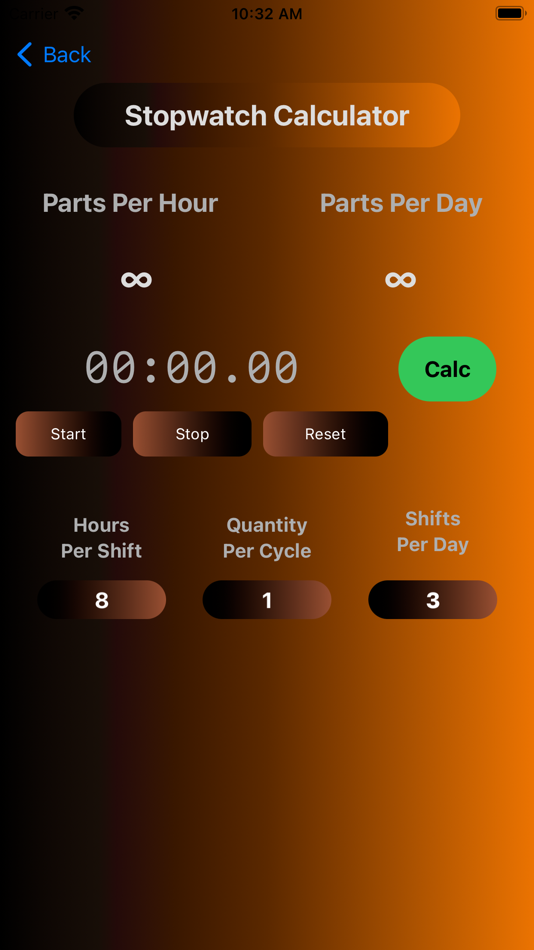 #2. Cycle Time Calculator (iOS) 由: Terry Wayne Henry