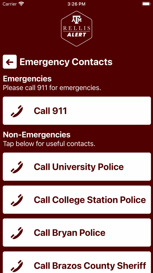 #2. RELLIS Alert (iOS) 由: The Texas A&M University System CSE
