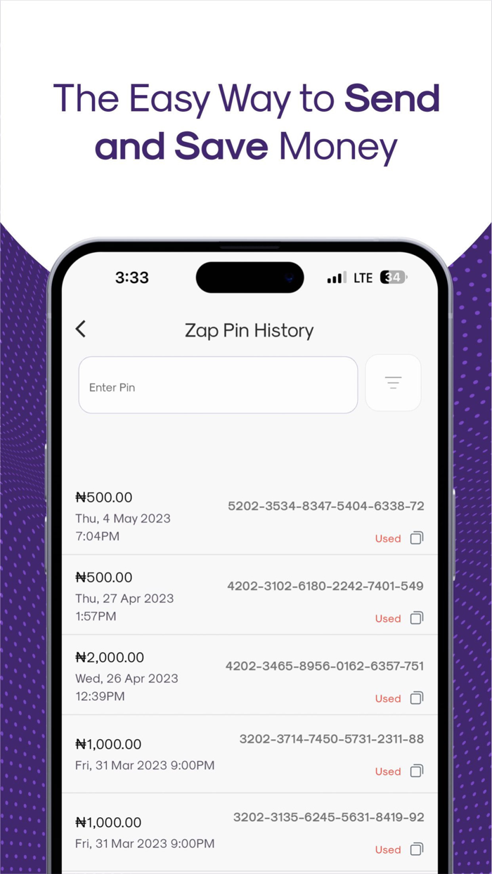 Zappy Seamless Transactions
