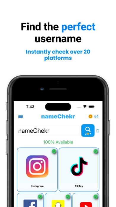 NameChekr - Username Checker Screenshot