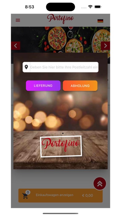 Pizzeria Portofino Gerau Screenshot