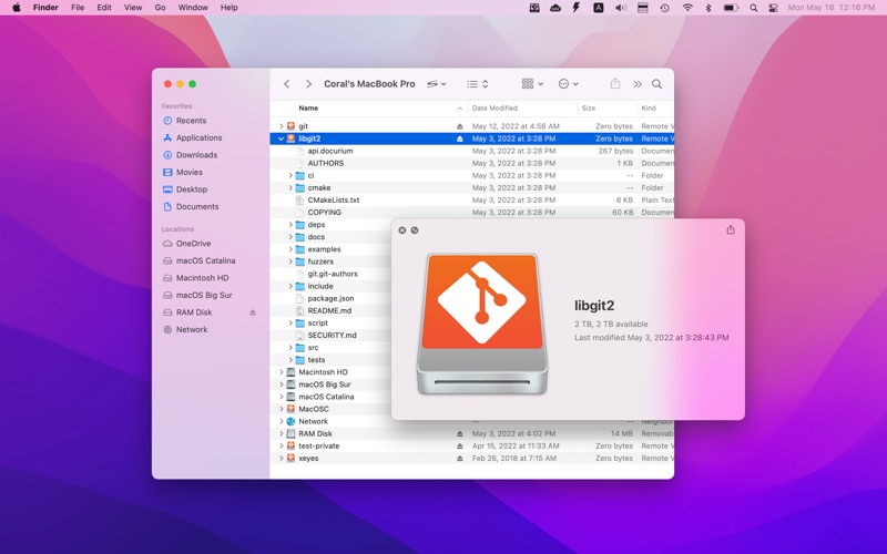Git Mounter app screenshot 2