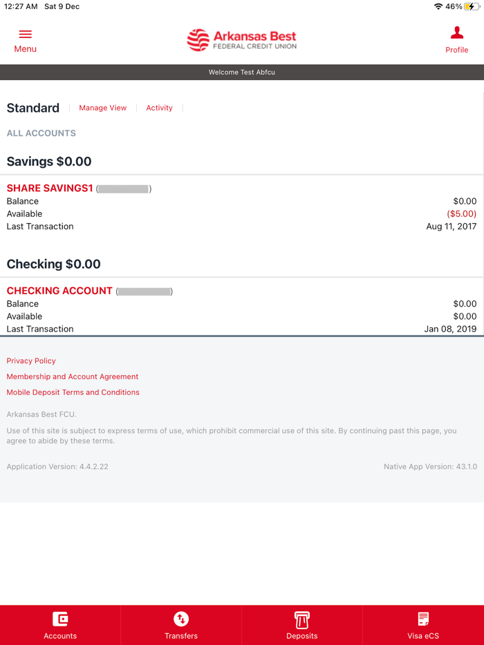 Arkansas Best FCU Mobile App