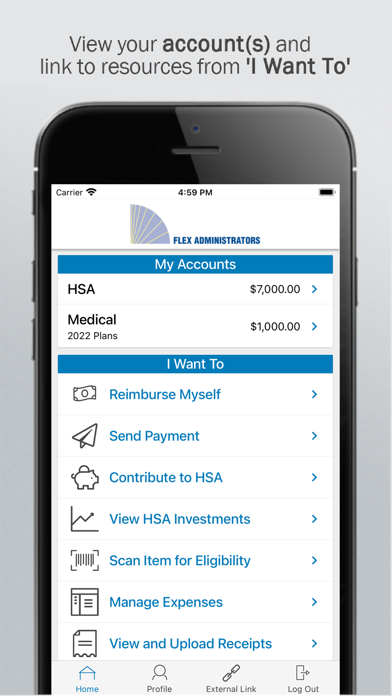 Flex Administrators Mobile Screenshot