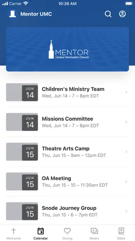 Game screenshot Mentor United Methodist Church apk