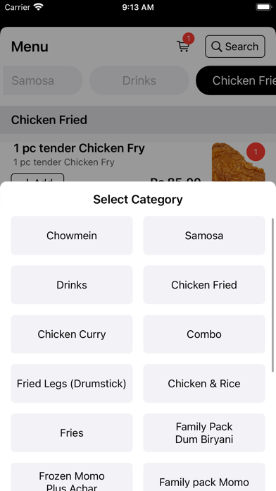 Online Kitchen POS Screenshot