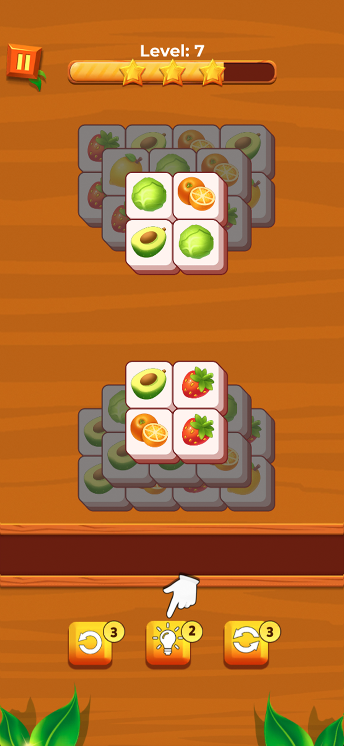 Fruit Crush Triple Tile Puzzle