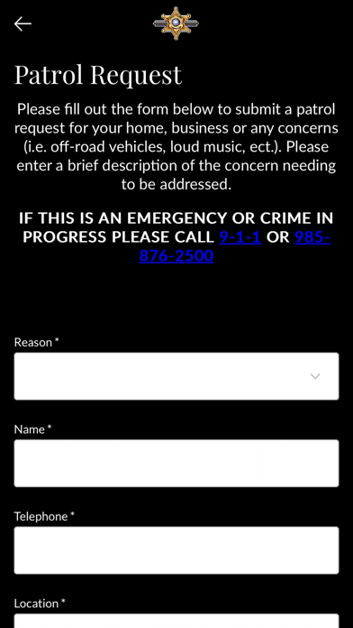 Terrebonne Parish Sheriff Screenshot