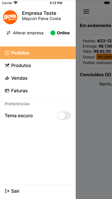 Bora Delivery para Empresas Screenshot