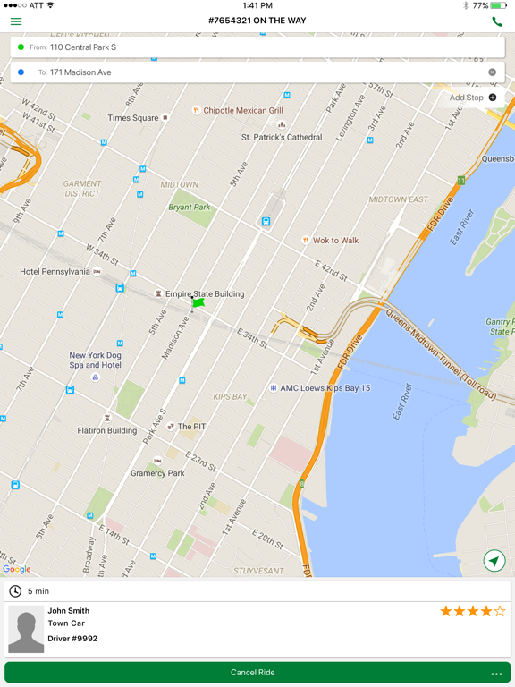 Salam Car Service iPad screenshot 4 - Travel app