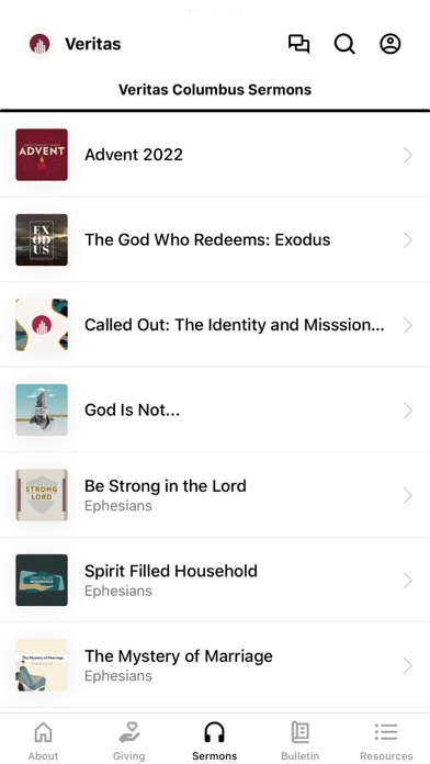 Veritas Community Church App Screenshot