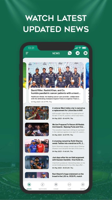 King - Cricket LiveLine Screenshot