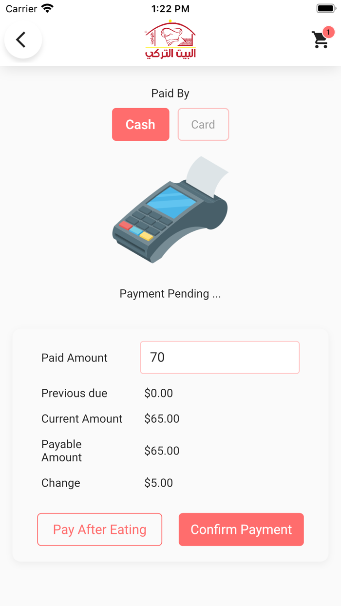 Turkish house waiter