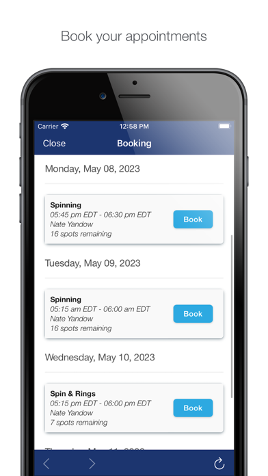 Duke's Fitness Center Screenshot