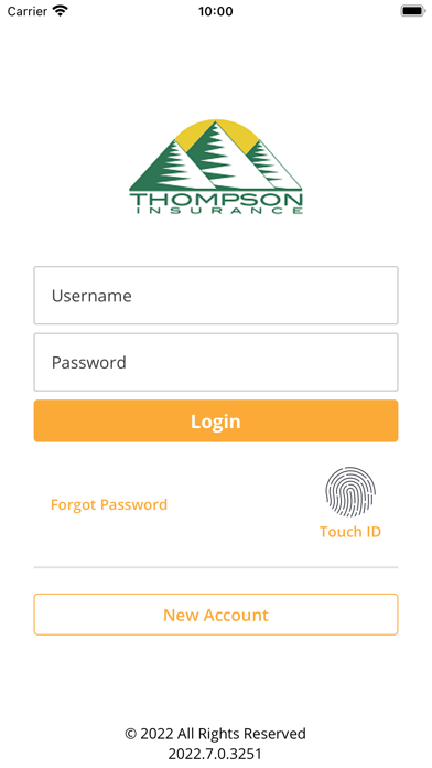 Thompson Insurance Online Screenshot