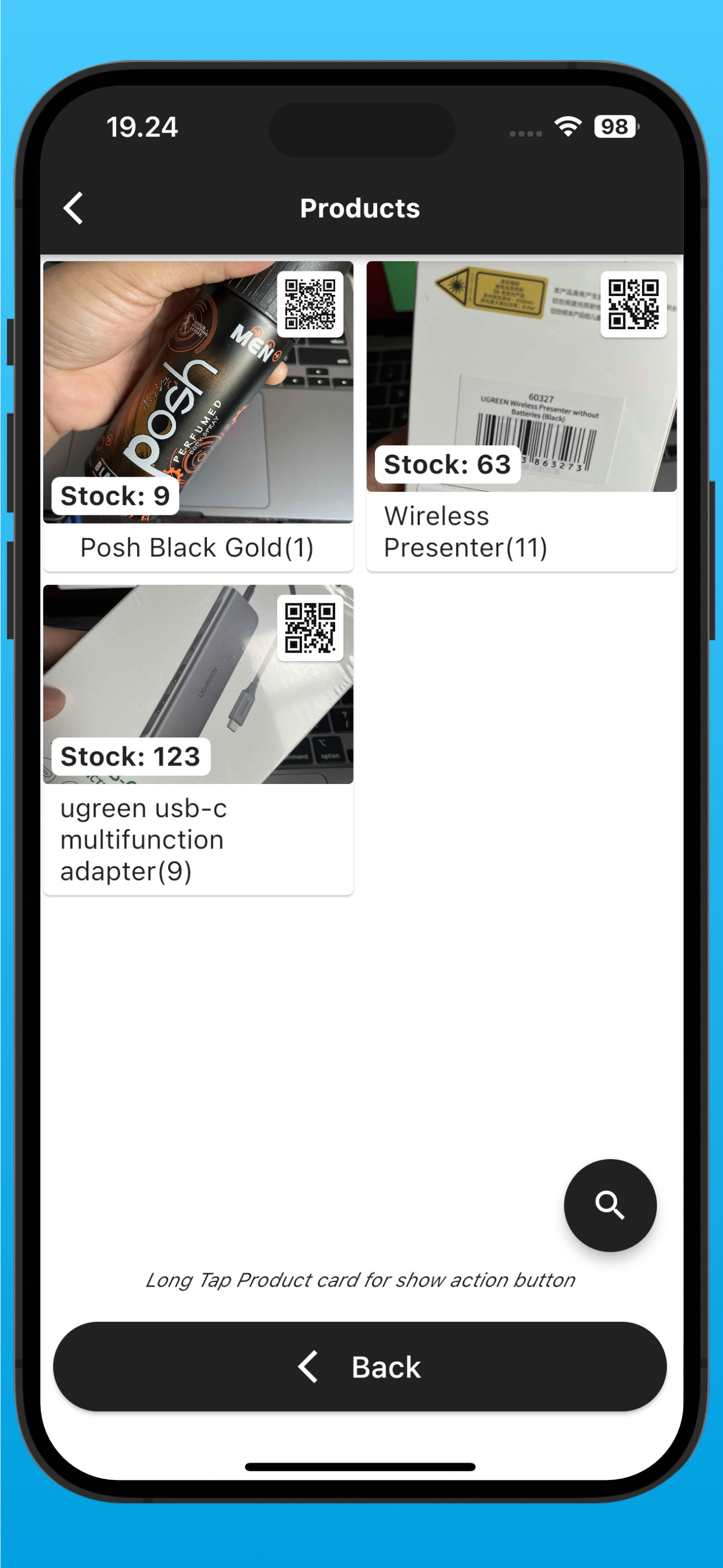 QR Scanner & Stock App
