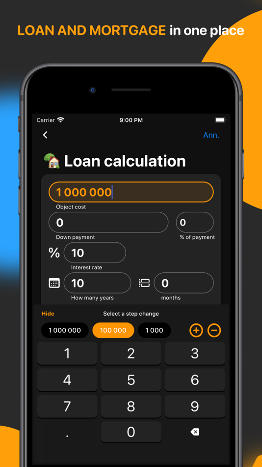 Loan and mortgage: calculator - 1.01 - (iOS)