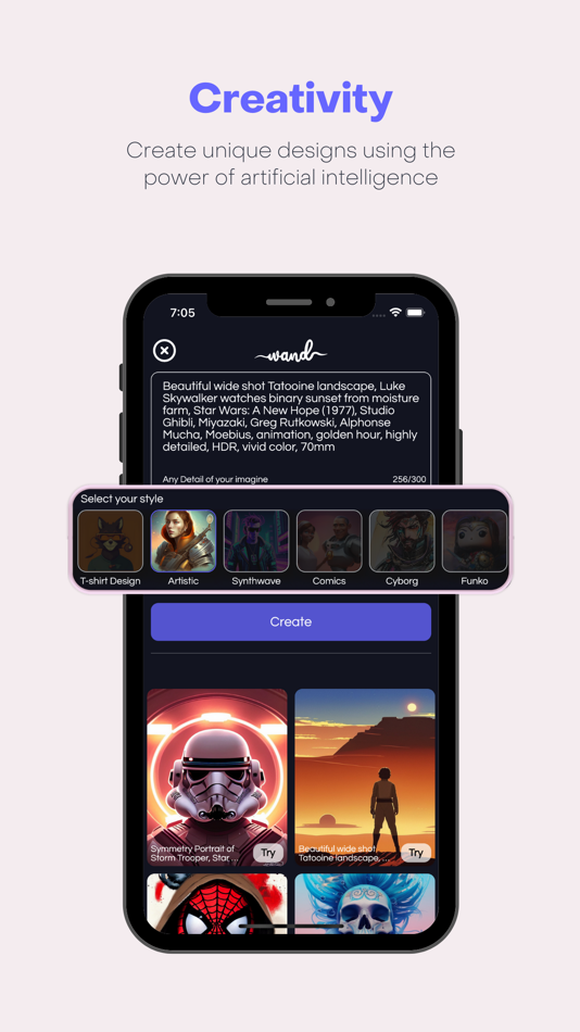 #1. Wand AI Magical Art Generator (iOS) 由: Indigo Tech Studios