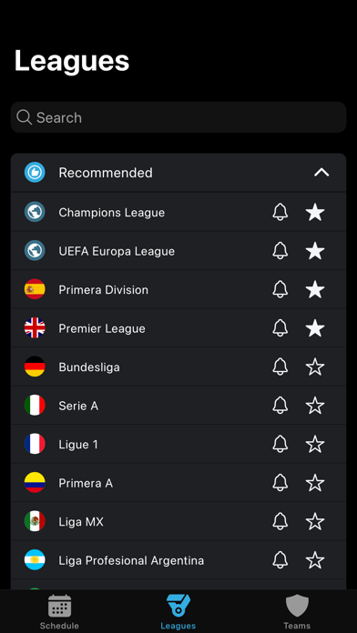 MobScores Football Live Scores Screenshot