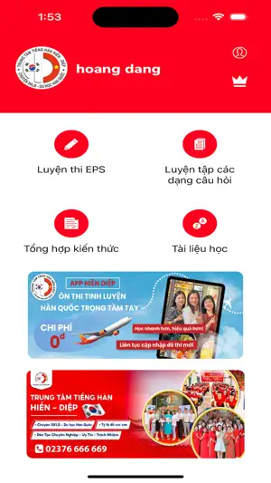 Tiếng Hàn Hiền Diệp screenshot 1