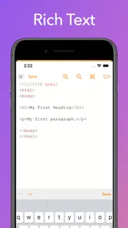 text editor iphone screenshot 1