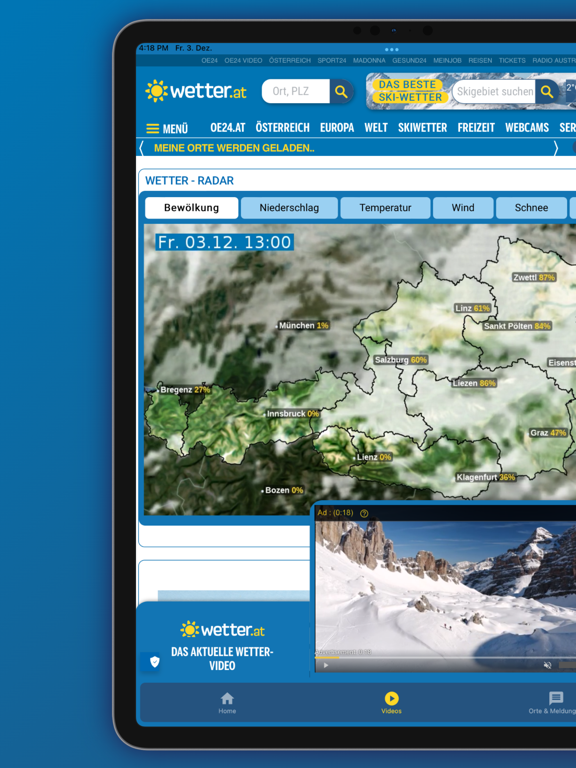 Screenshot #6 pour wetter.at