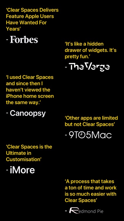 Clear Spaces