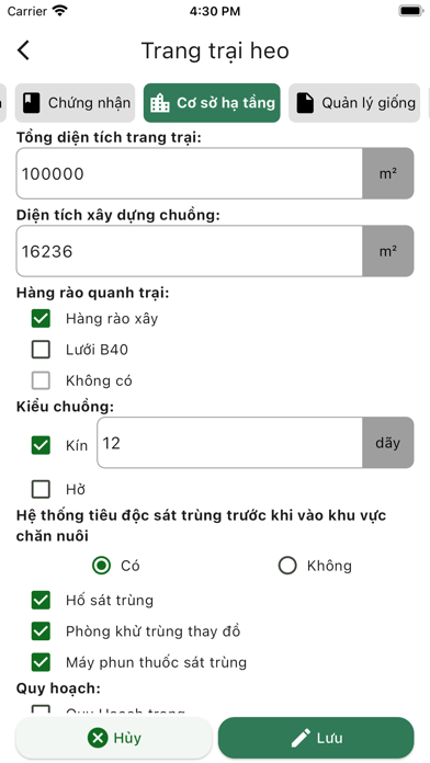 Quản lý trang trại Screenshot
